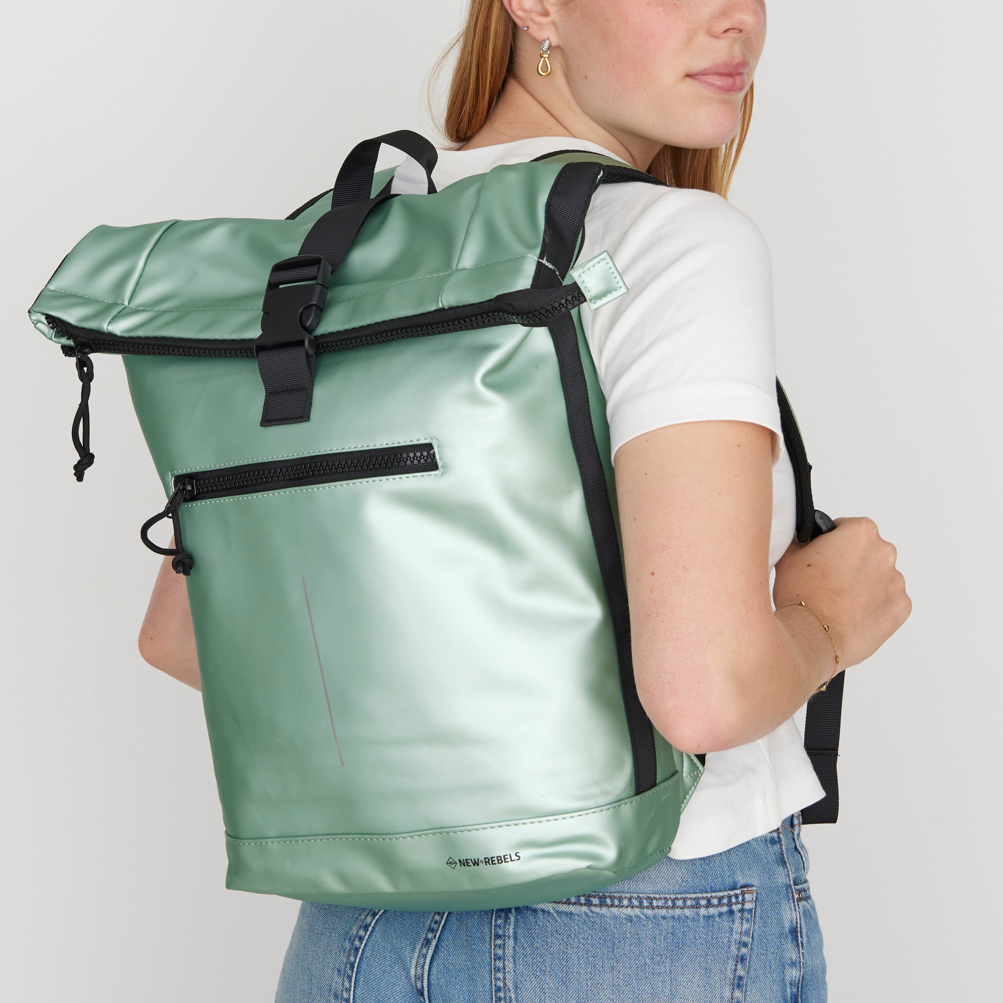 Waterafstotende rugzak 'Mart' 16L metallic saliegroen Metallic saliegroen