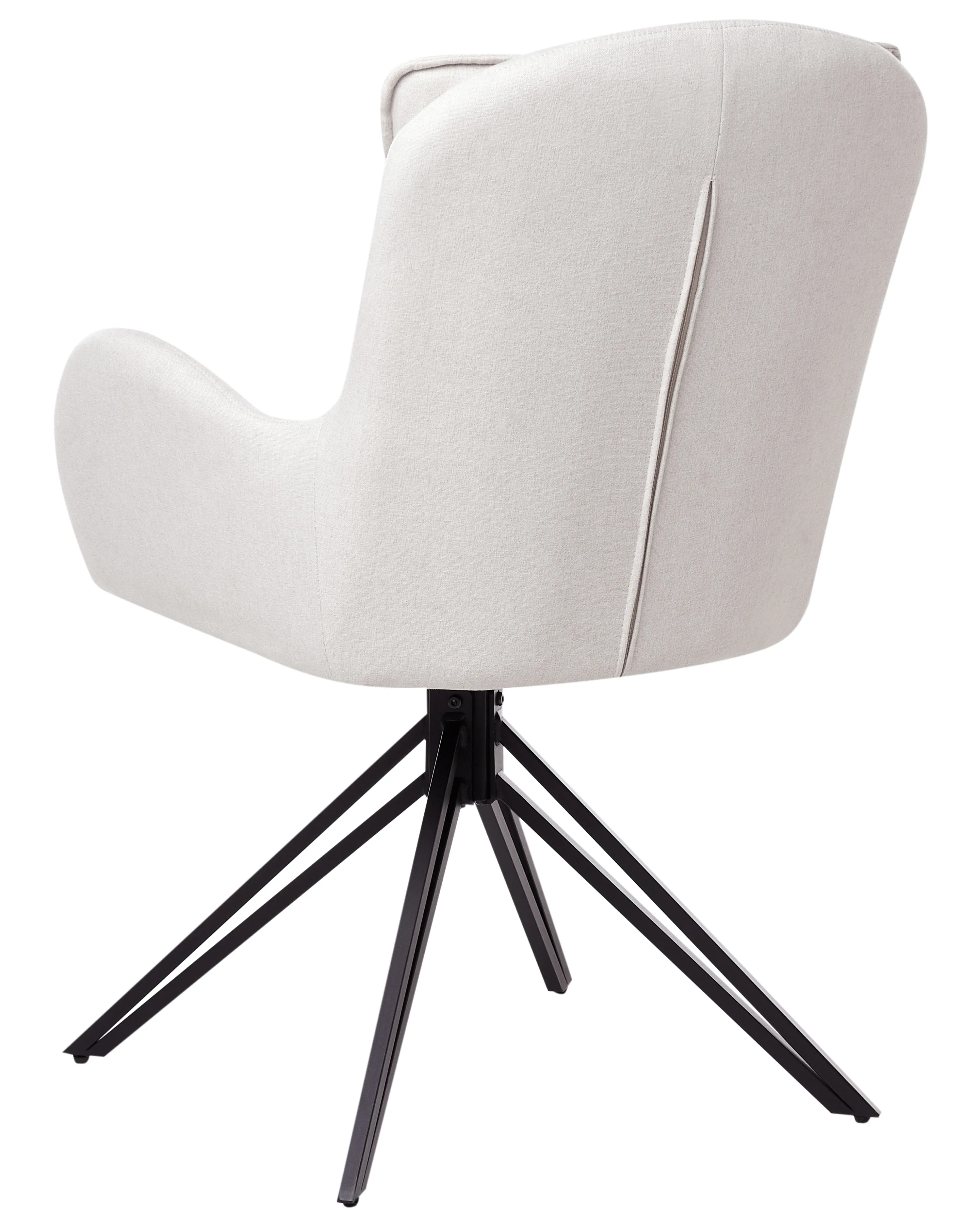 Set van 2 eetkamerstoelen draaibaar AVELAR Lichtbeige