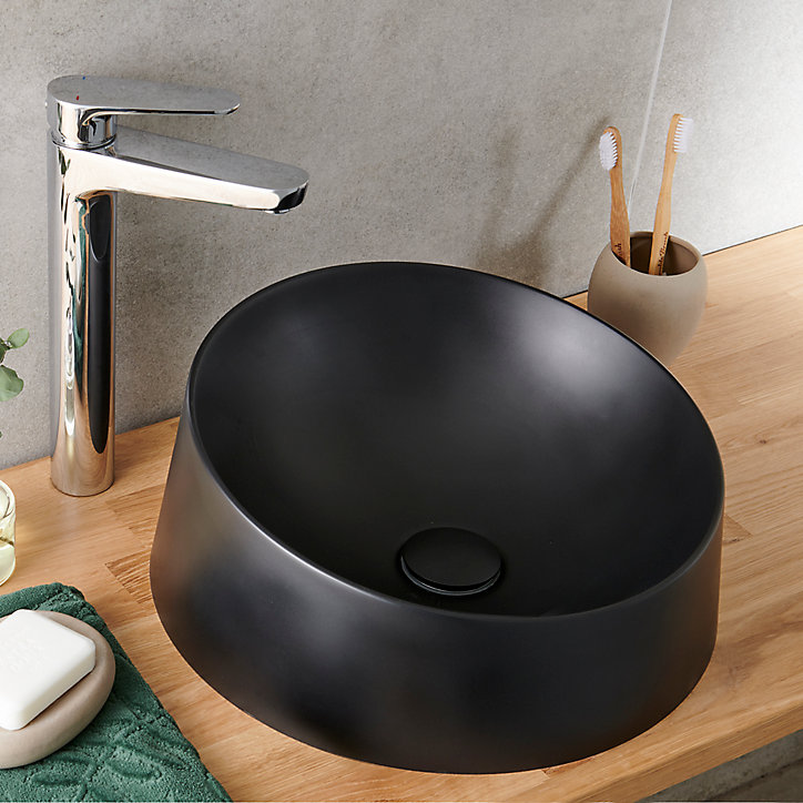 Mitigeur de lavabo chromé GoodHome Cavally XL