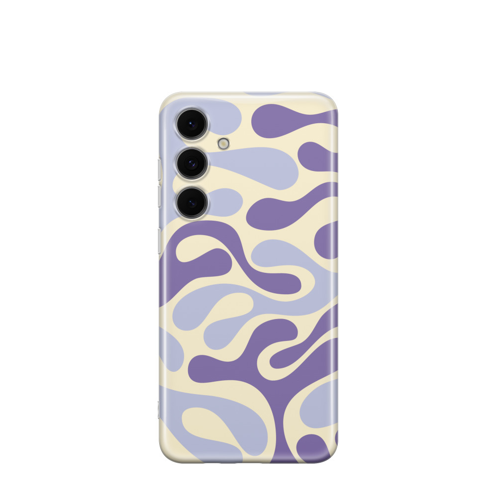 Samsung Galaxy S24 FE Gummi Hülle Lavendeltanz - Lila-Violett