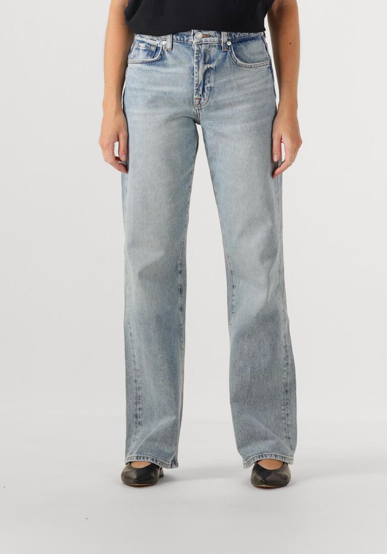 lichtblauwe 7 for all mankind straight leg jeans tess trouser ode to