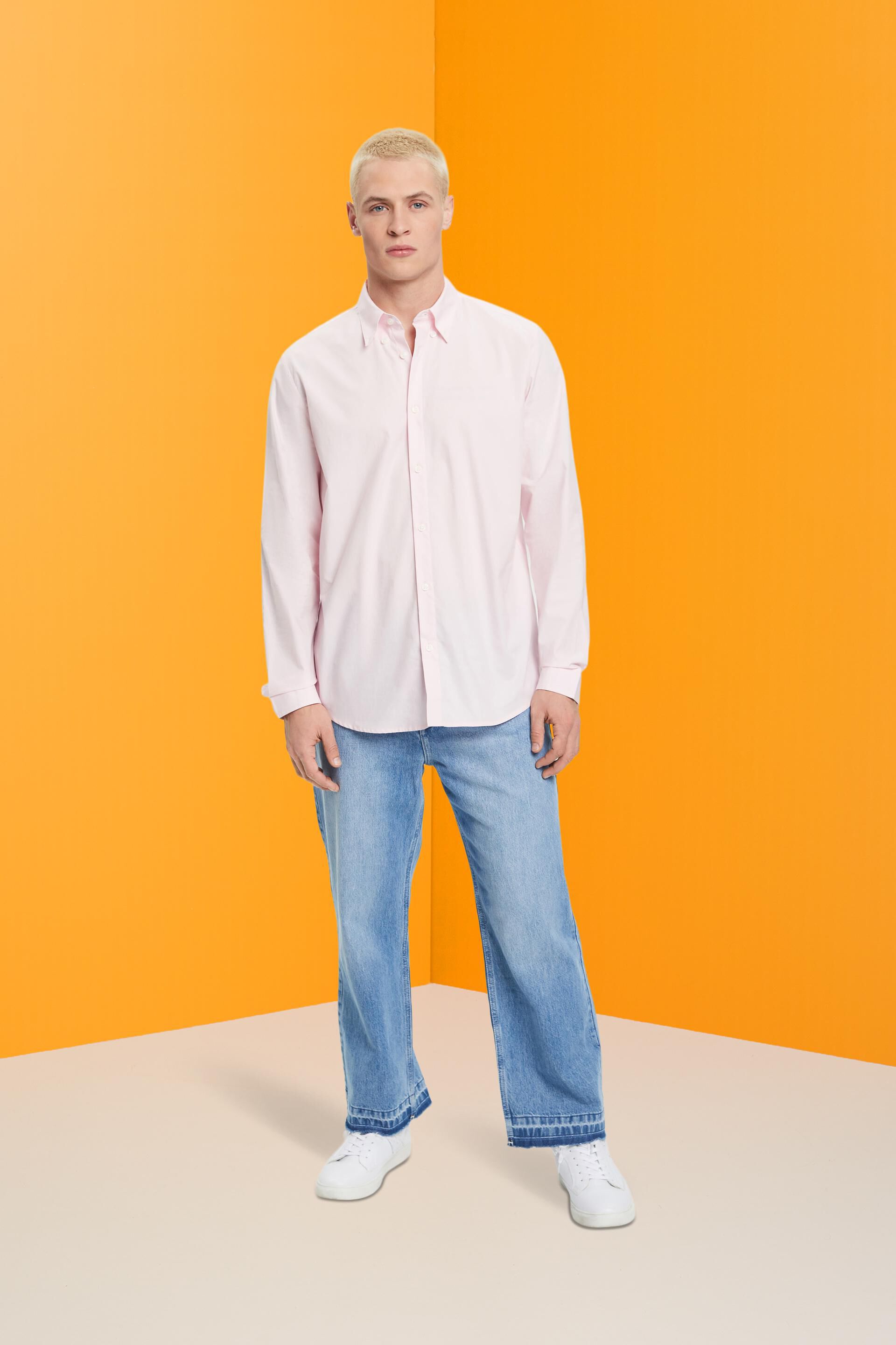 Chemise à col boutonné