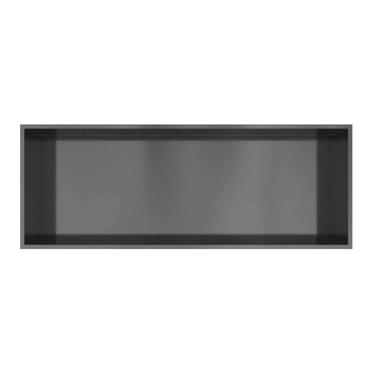 Hotbath &More inbouwnis 30x80x10cm geborsteld gunmetal PVD