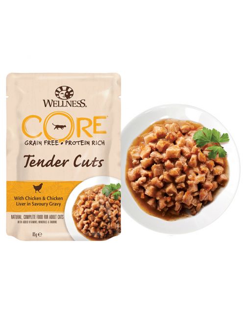 Wellness Core Tender Cuts 85 g - Kattenvoer
