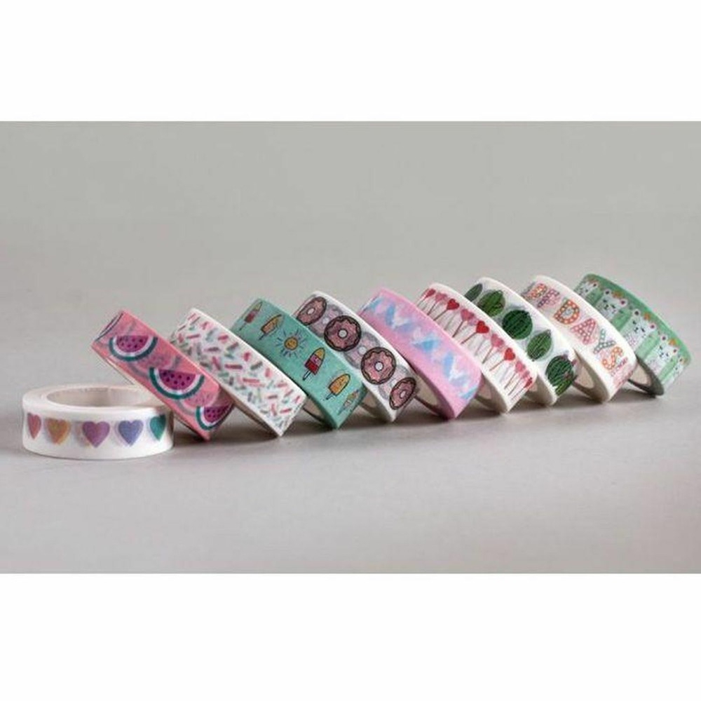 2 masking tapes petits nuages 10 m x 1,5 cm