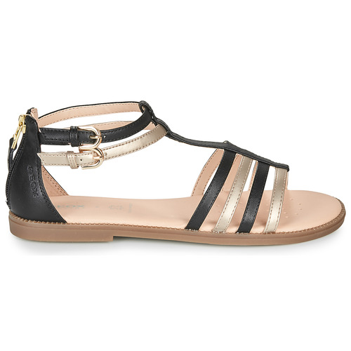 Geox - SANDAL KARLY GIRL - Noir / Doré