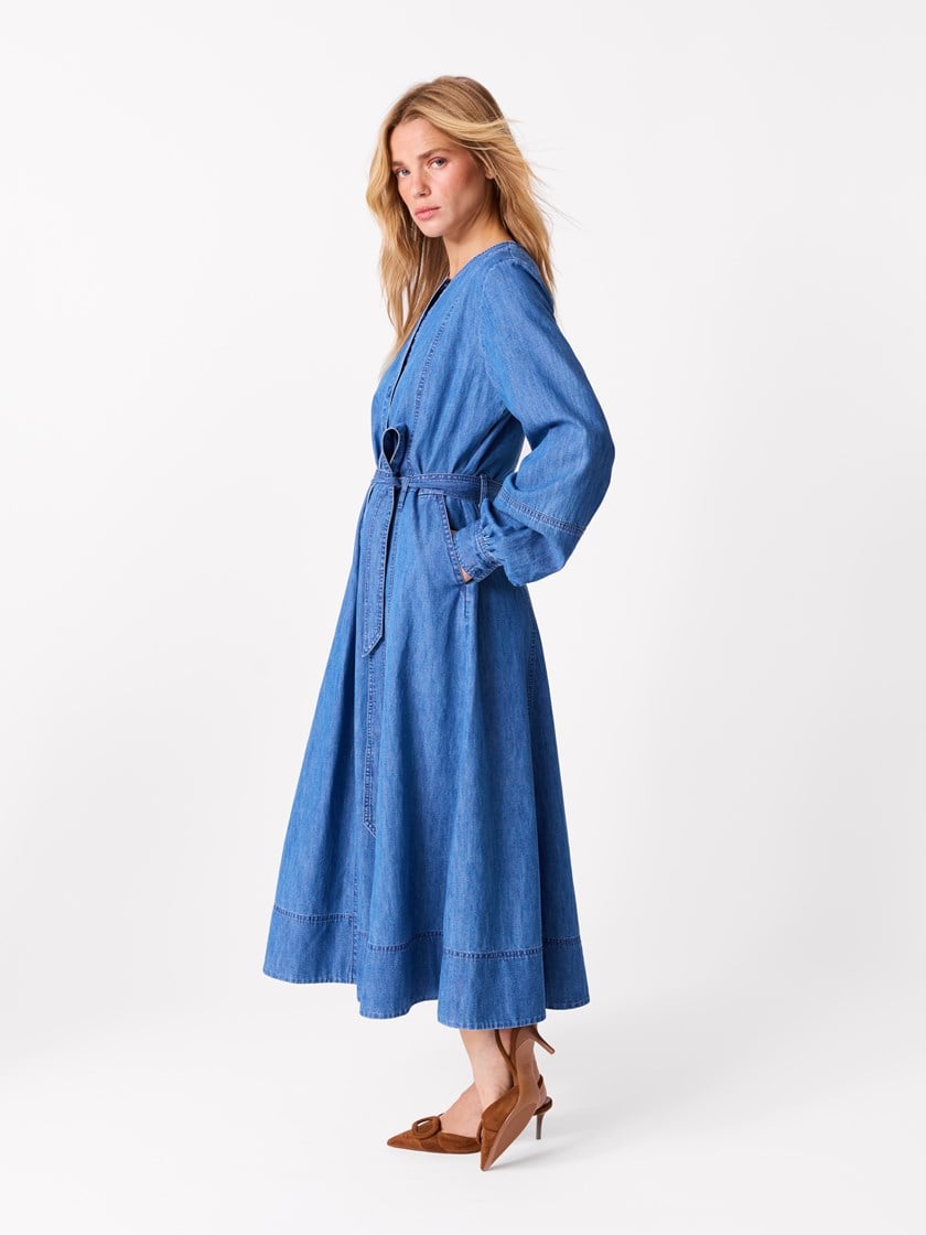 Aline kjole Faded Denim