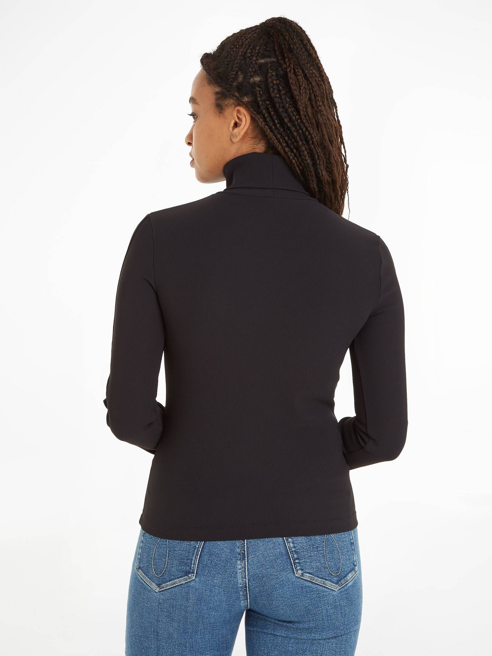 CALVIN KLEIN JEANS| Damen Longsleeve mit Rollkragen