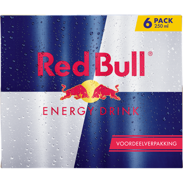 Red Bull Energy Drink voordeelverpakking - 6 x 250ml