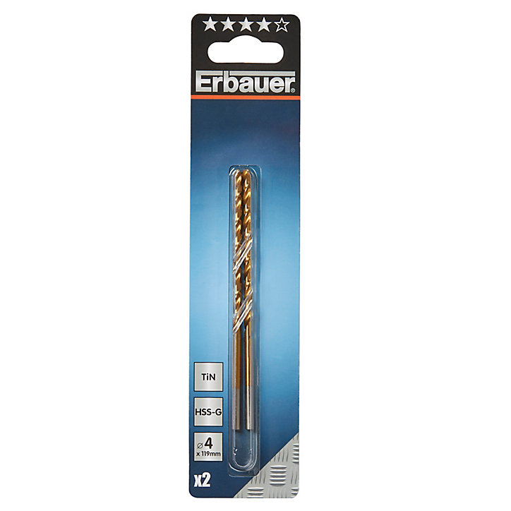 Foret métal 4x119 mm ERBAUER (lot de 2)