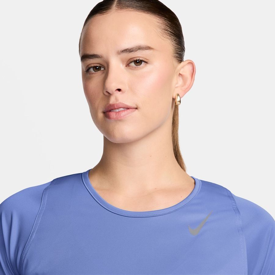 Nike T-shirt Running Dri-FIT Race - Bleu/Argenté Femme