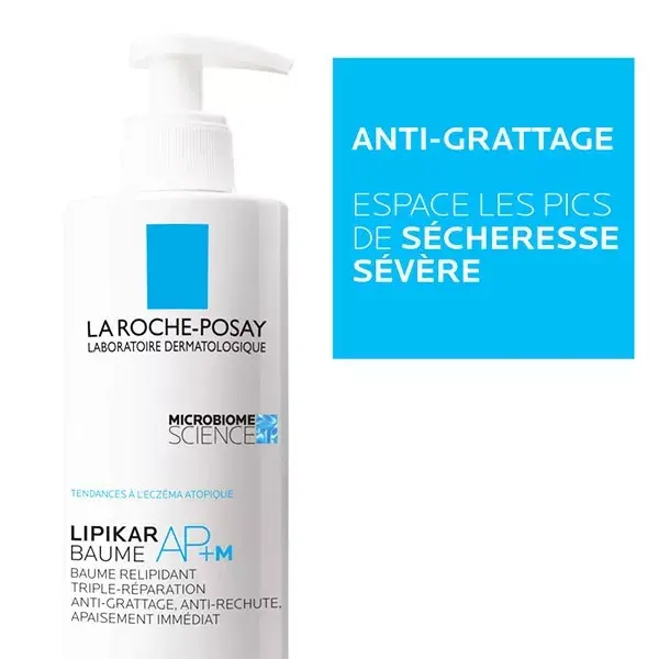 Rotina para Pele Seca Lipikar da La Roche-Posay: Creme de Limpeza Syndet AP+ 400ml e Bálsamo Tripla Reparação AP+M 400ml