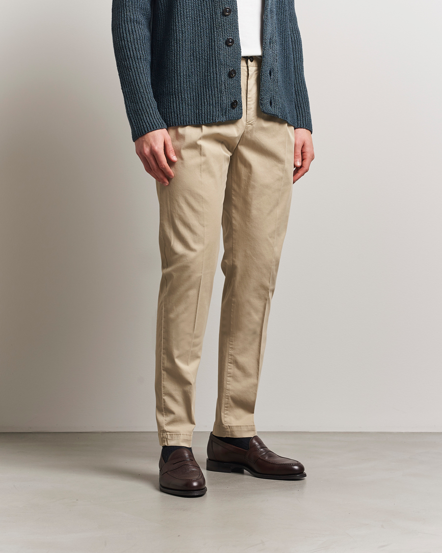 PT01 Soft Cotton/Stretch Drawstring Pants Beige
