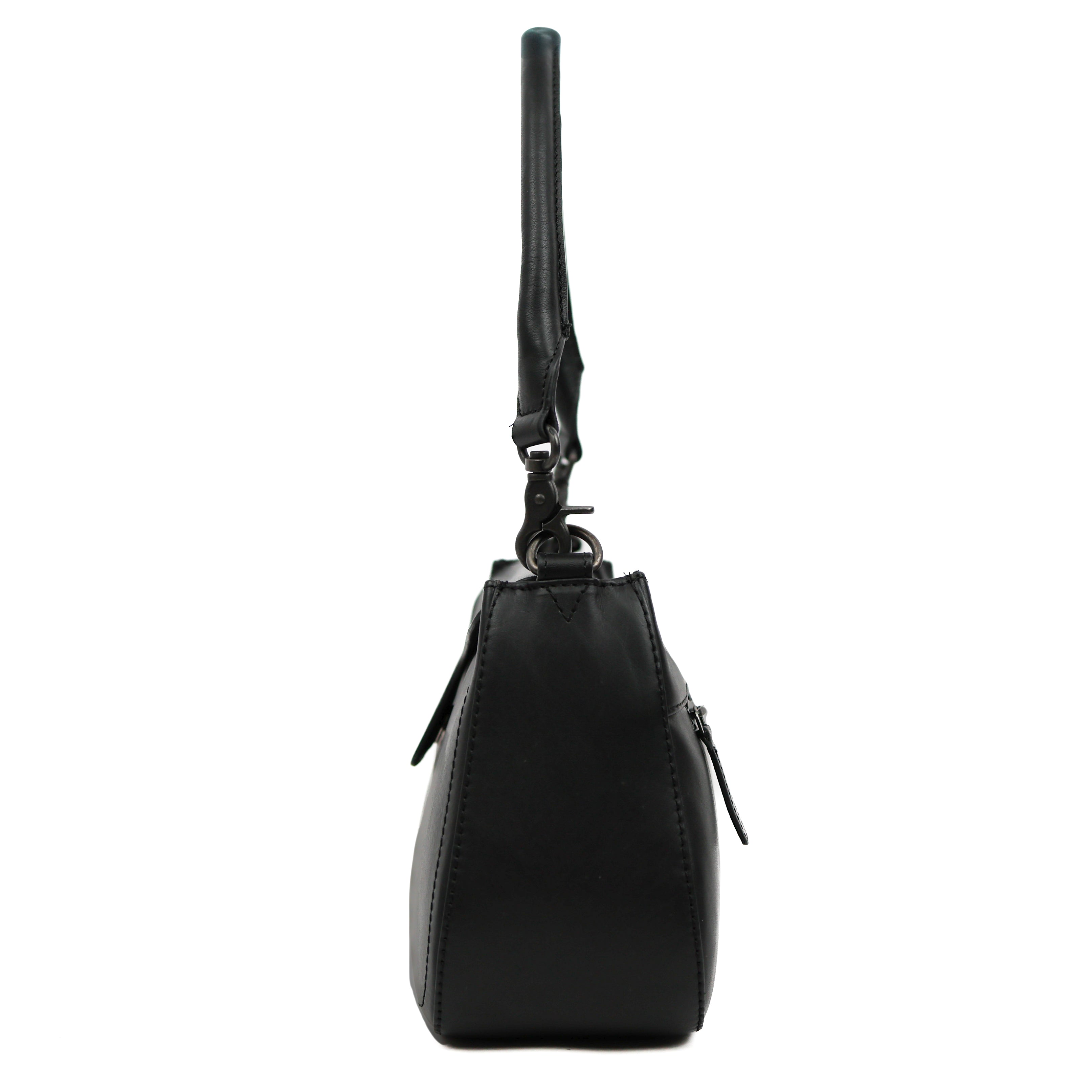 Hand-/schoudertasje met flap 'Fenna' Black Black
