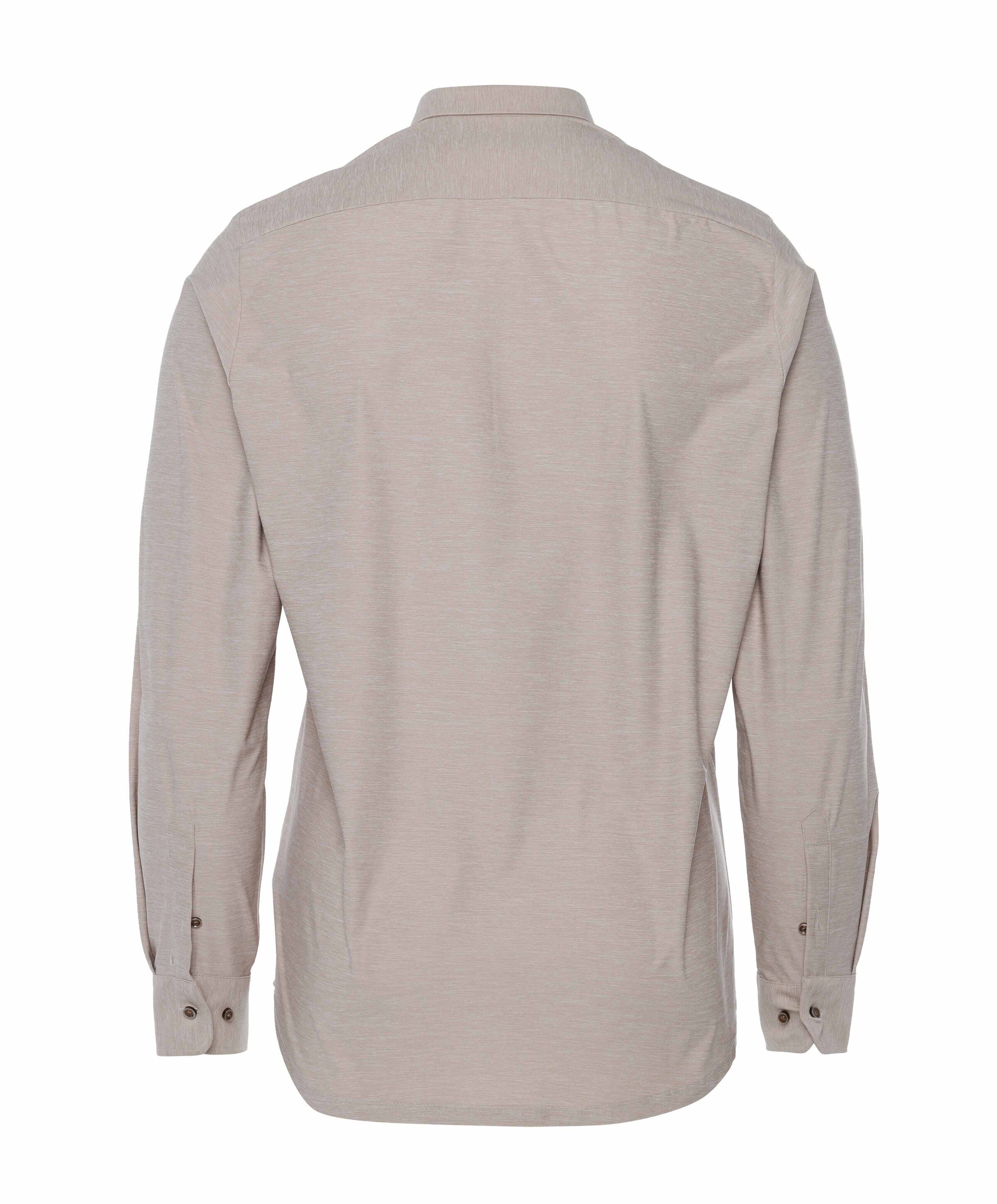 Pure Heren overhemd lange mouw beige