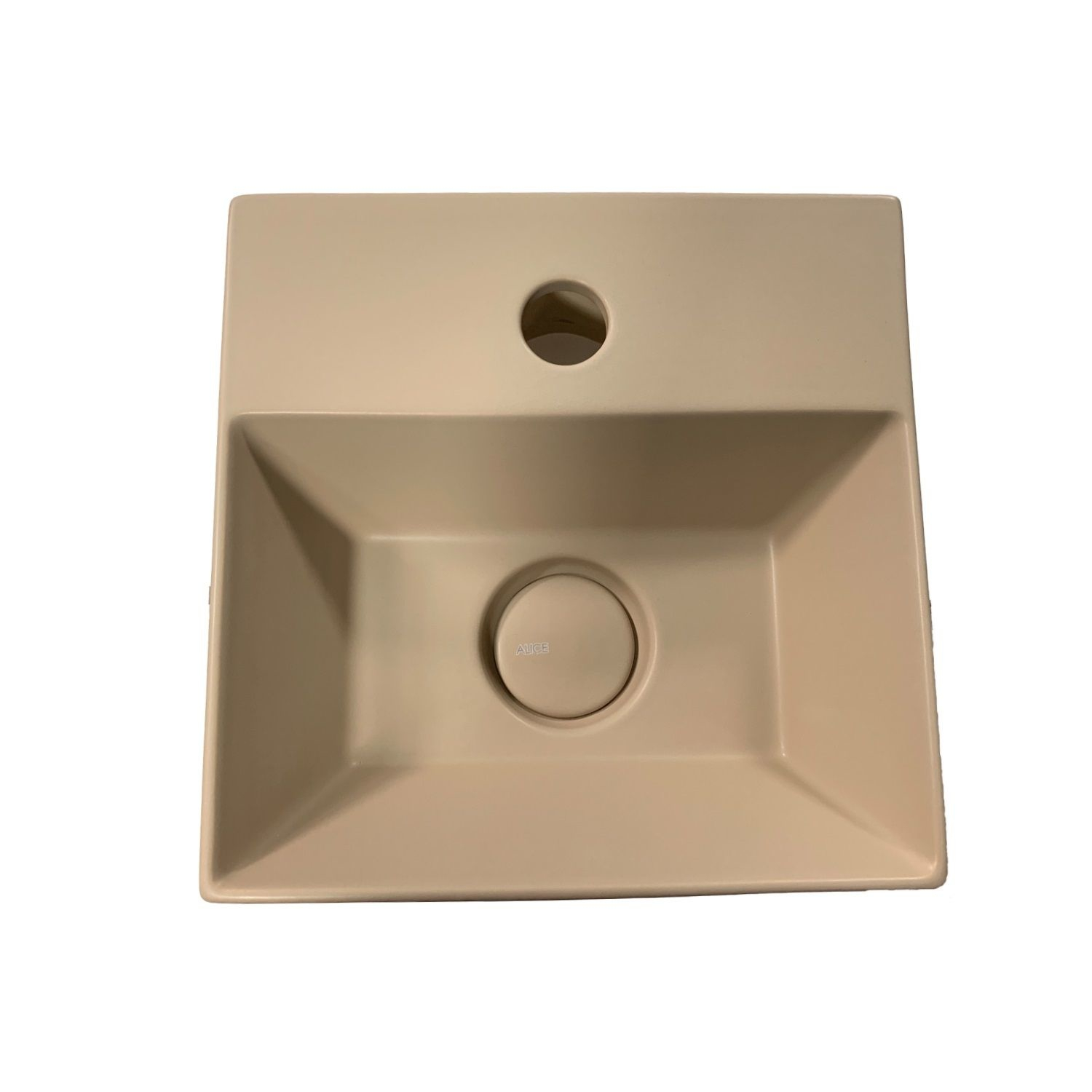 Salenzi Spy Fontein met clickwaste 30x30 cm mat taupe