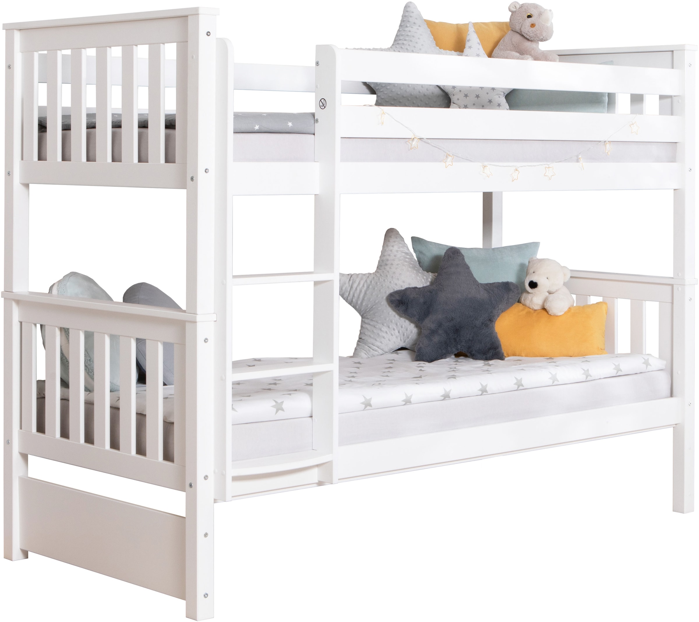 Ticaa Etagenbett »Sammy« mit Rollrost, Kiefer