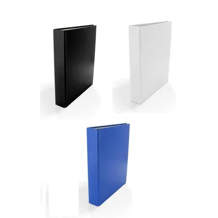 Livepac Office Ringbuch DIN A5, 2-Ring, 3 Stück, je 1x in weiß, schwarz und blau