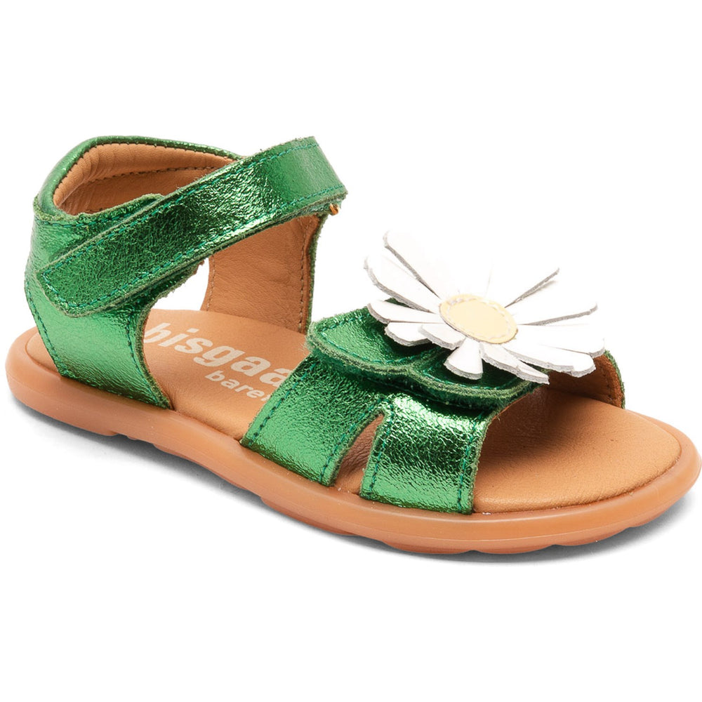 Køb Bisgaard Green Metallic Barefoot Oya Sandal