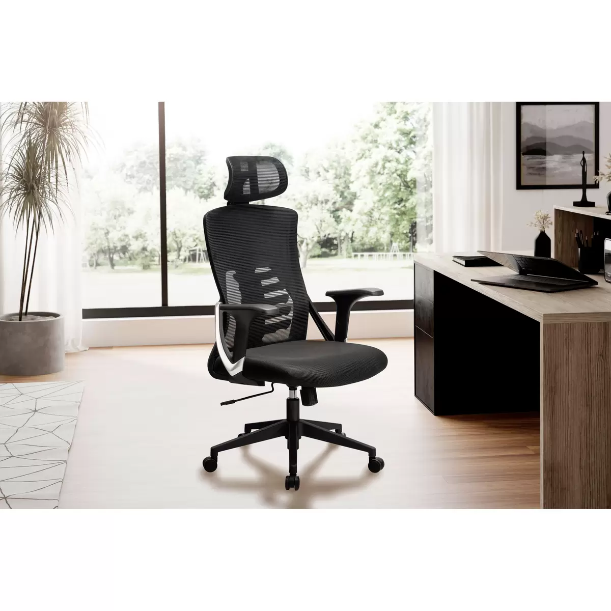 Bürostuhl Granada schwarz,silber