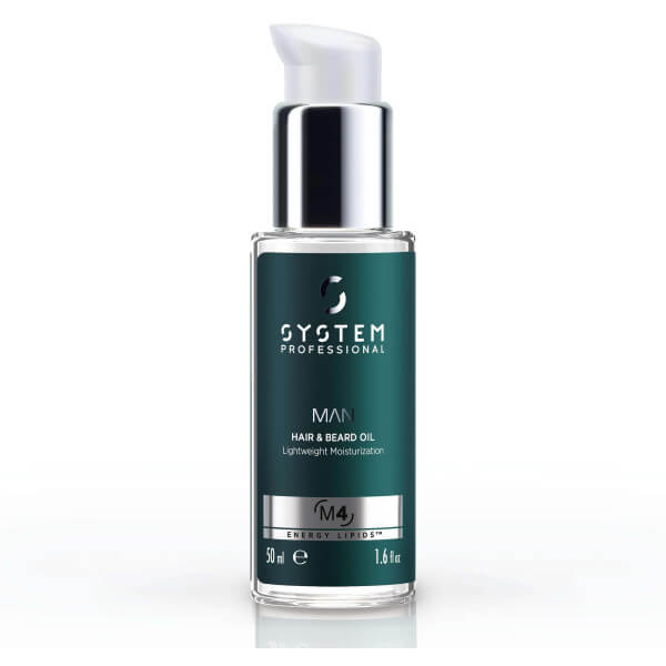 Huile cheveux et barbe M4 System Professional MAN 50ml
