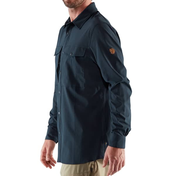 Chemise randonnée FJALLRAVEN ABISKO TREKKING SHIRT M DARK NAVY