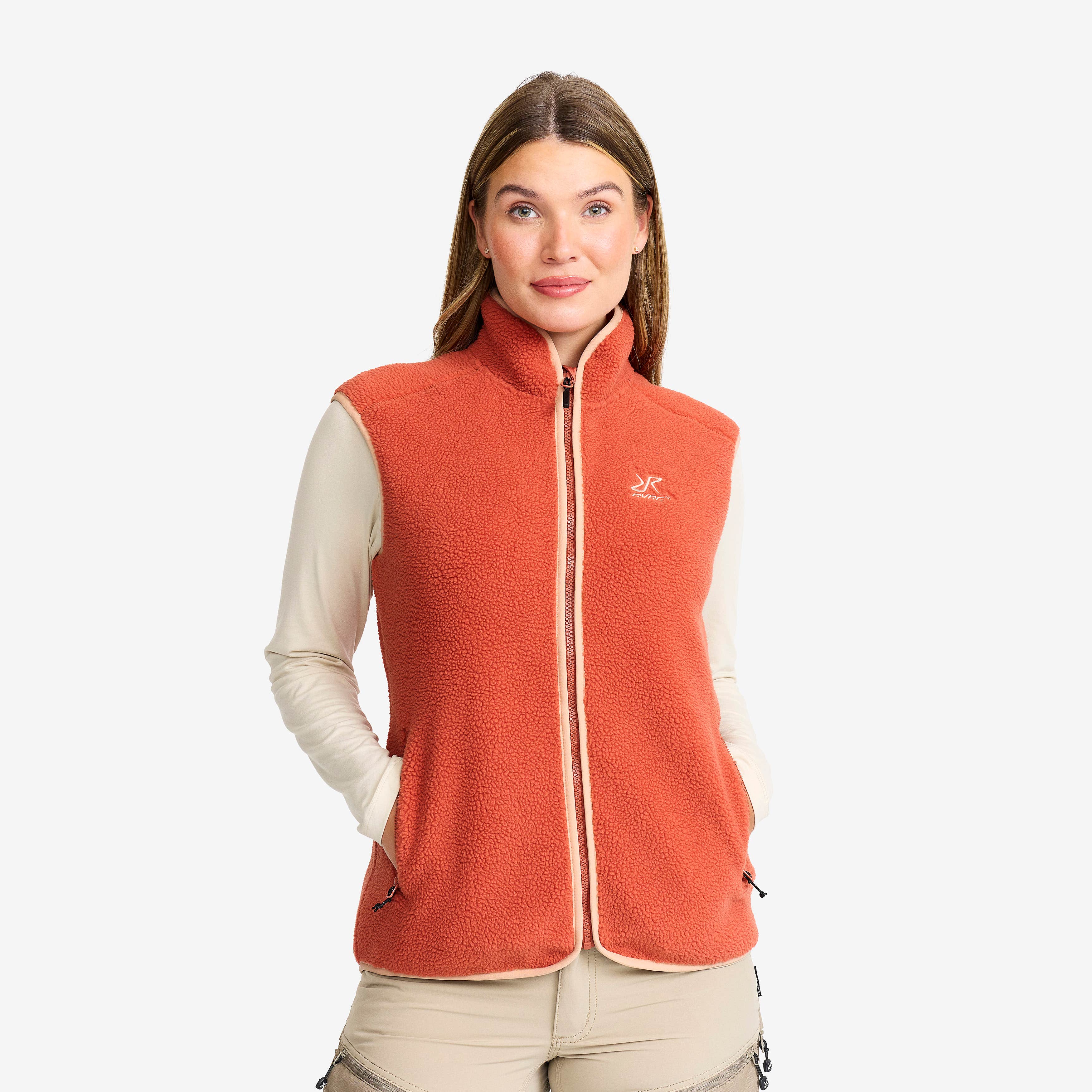 Canyon Full-zip Pile Fleece Vest Dame Bruschetta/Maple Sugar