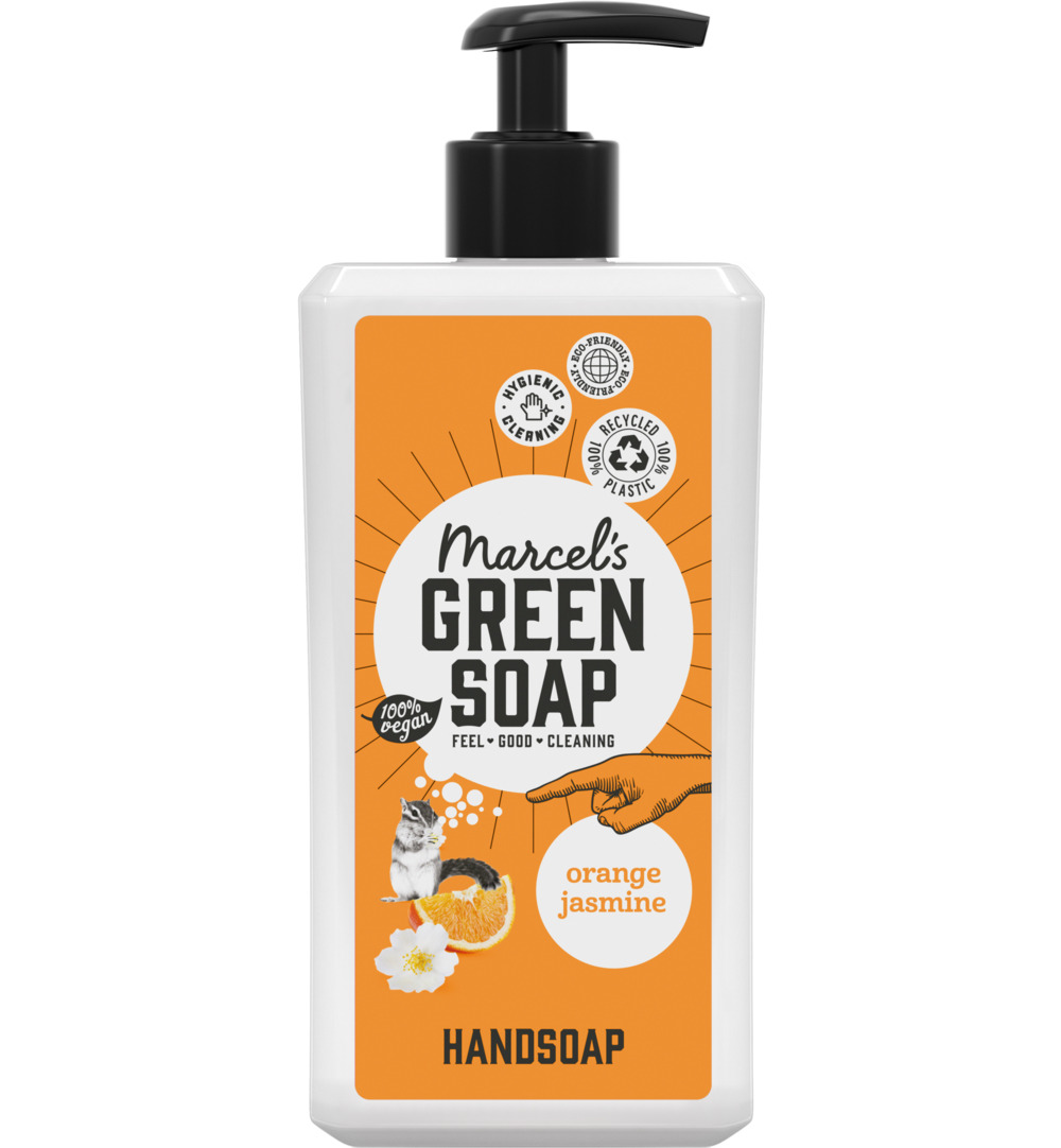 Marcel’s Green Soap Handzeep sinaasappel & jasmijn (500 ml)