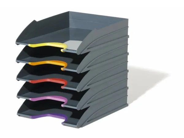 Brevbakke Durable VARICOLOR Tray Sæt med 5 brevbakker