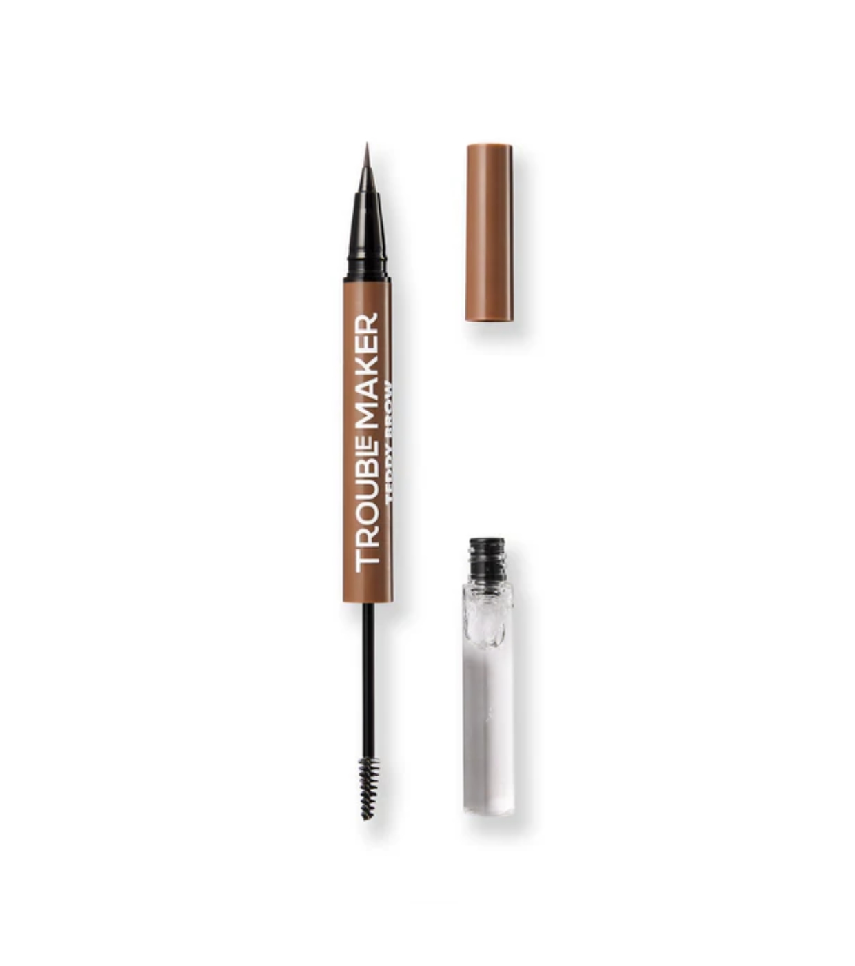 Trouble Maker - Lápis 2 em 1 para sobrancelhas  Teddy Brow - Light Brown