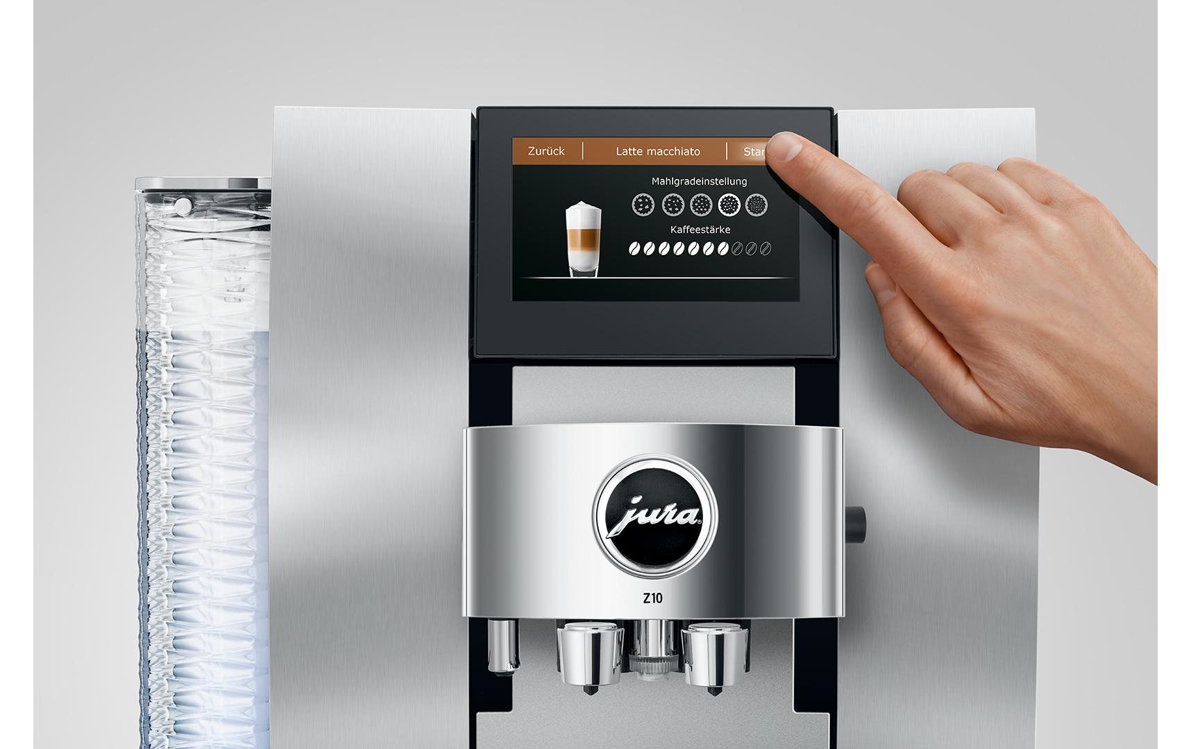 Z10 Aluminium White (SA)<br>Kaffeevollautomat mit Cold-Brew-Unterstützung und automatischer Mahlgradeinstellung
