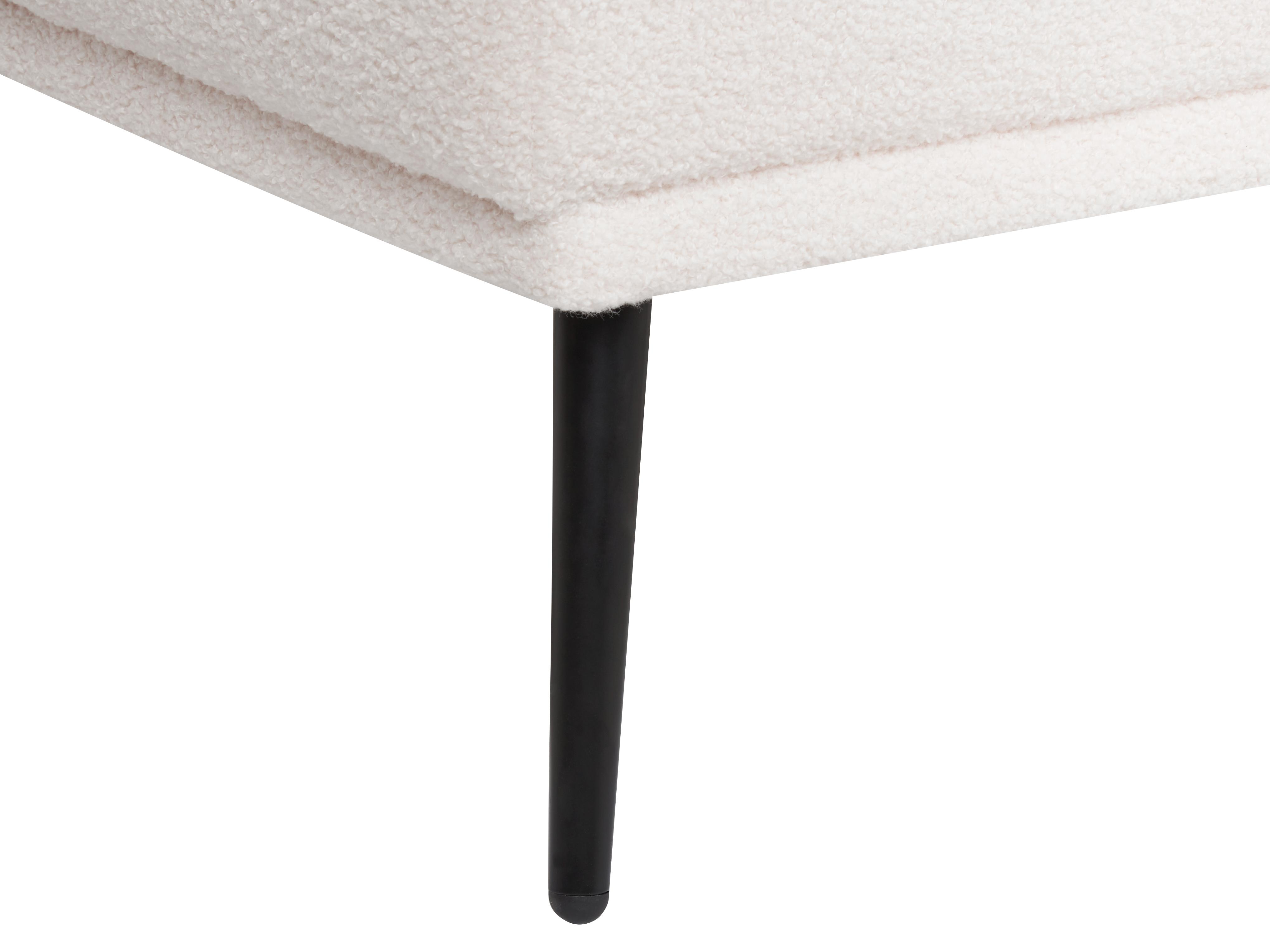Linkszijdige chaise longue ARTHEZE Bouclé Gebroken wit