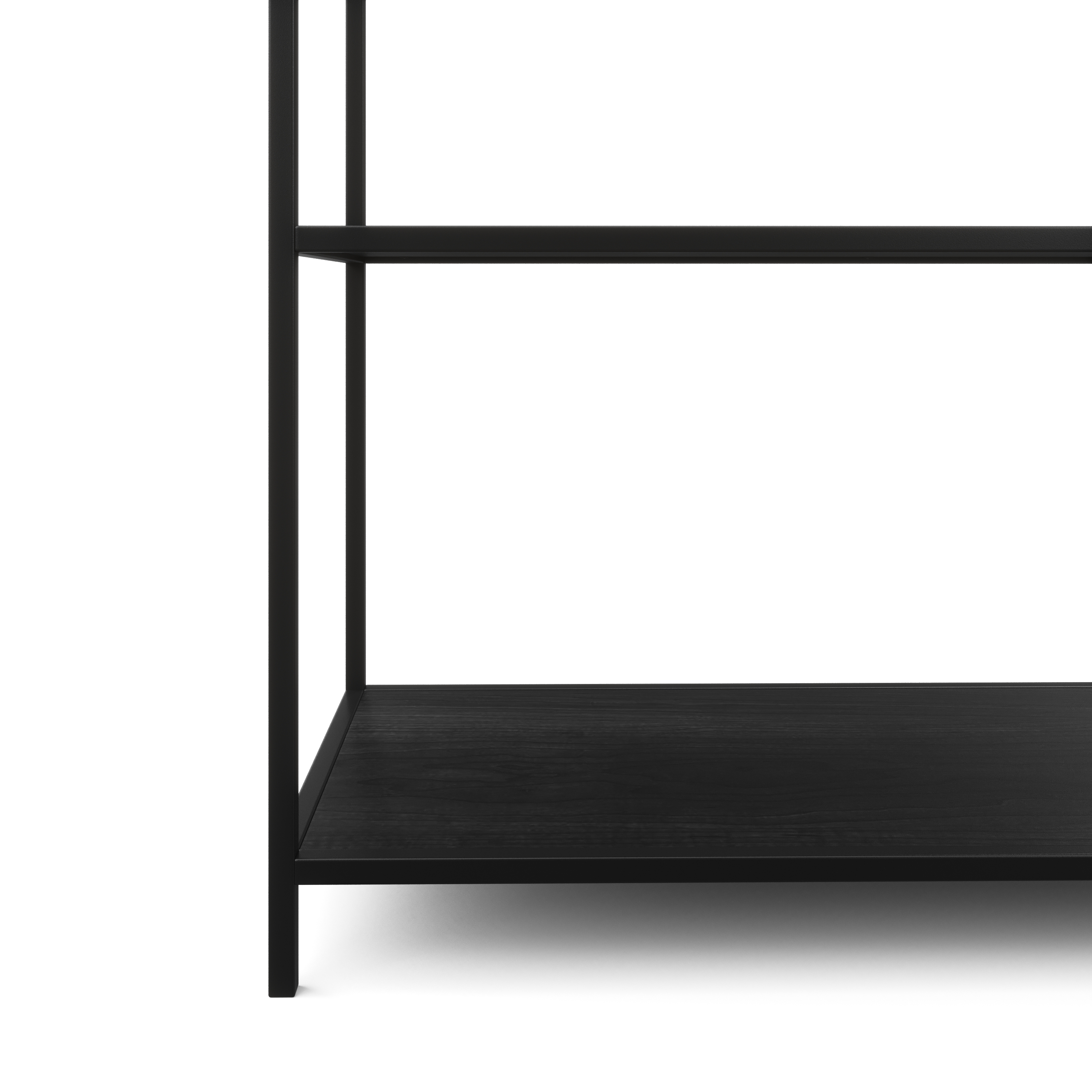 Bücherregal SEAFORD 77 x 185 cm schwarz
