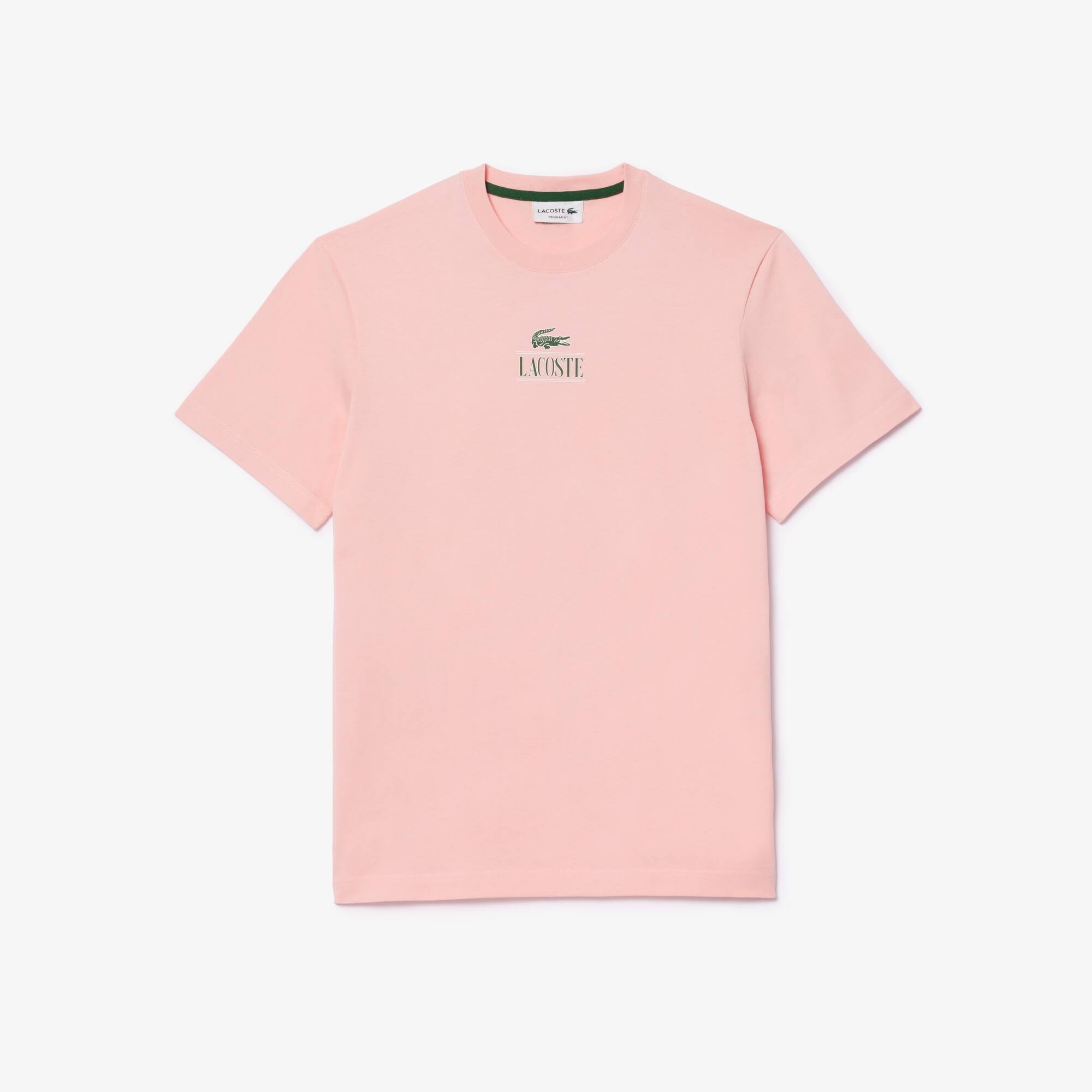 T-Shirt aus Baumwolljersey mit Logo T-Shirts - Rosa - Lacoste - Unisex