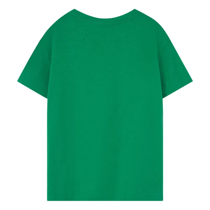 The Animals Observatory T-Shirt Rooster Fleur | Vert