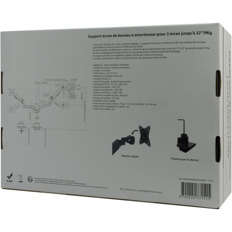 MCL MS3A99ASBA2E3209N support d'écran plat pour bureau 81,3 cm (32