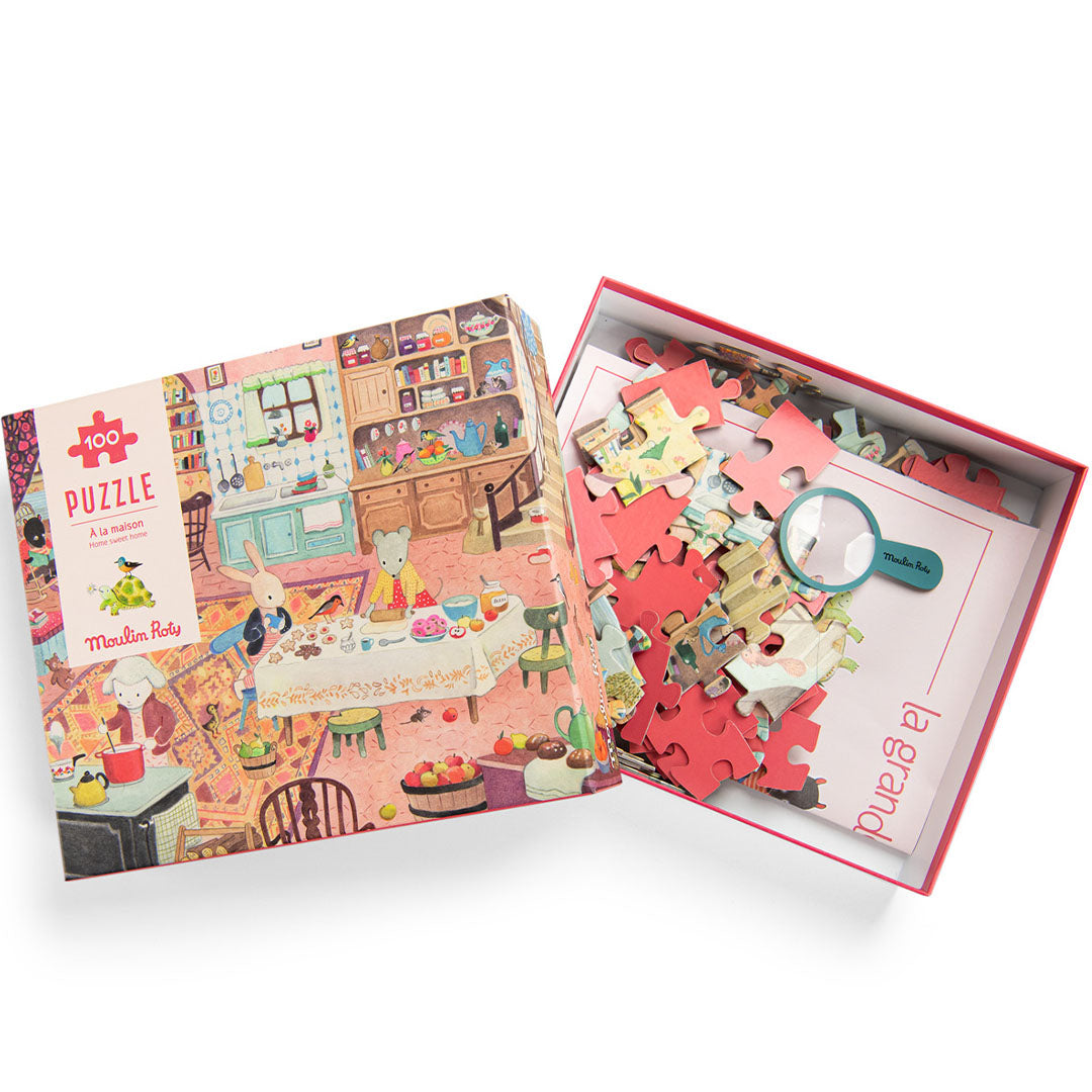 Moulin roty puzzel in het huis - la grande famille - 100st