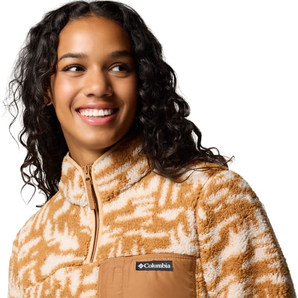 Sweat polaire COLUMBIA WEST BEND 1/4 ZIP II W CAMEL BROWN HIGHLAND TONAL