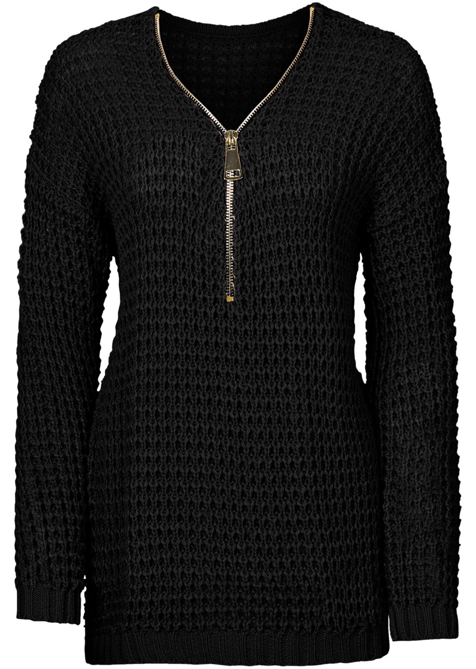 Pull en maille avec zip