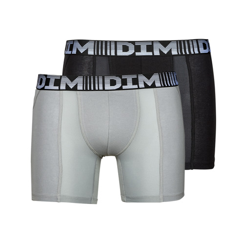DIM - AIR COTTON FLEX X2 - Noir / Gris