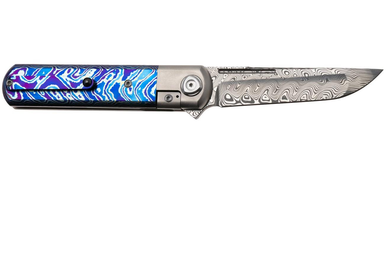 Liong Mah Tanto One, Damasteel, Titanium MokuTi Inlay, zakmes