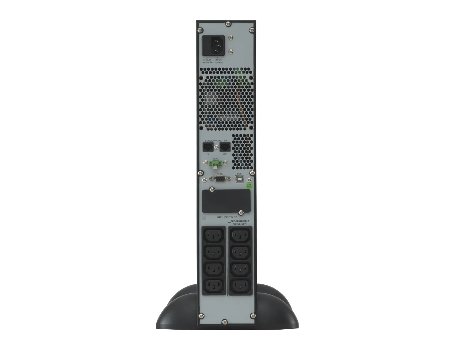 Online USV ZINTO 1000 - UPS (stativ-monterbar / ekstern) - AC 230 V - 900 Watt - 1000 VA - RS-232, USB - output-stikforbindelser: 8 - 2U