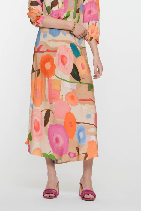 Geisha multi color dames rok