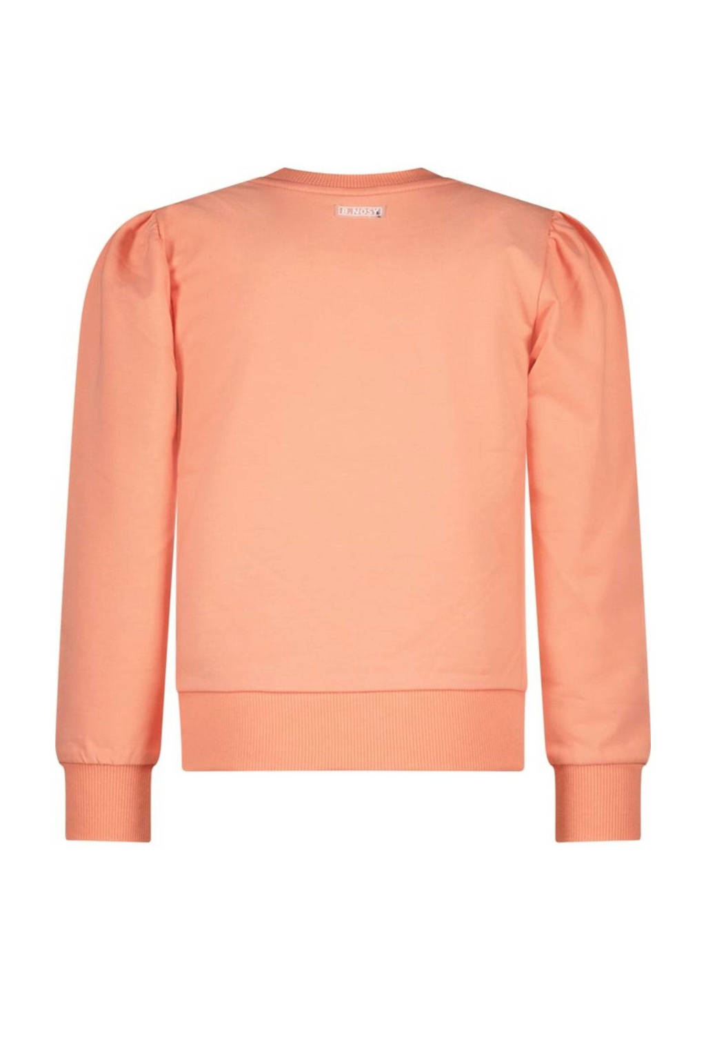 B.Nosy K3 sweater Scottie met printopdruk perzik