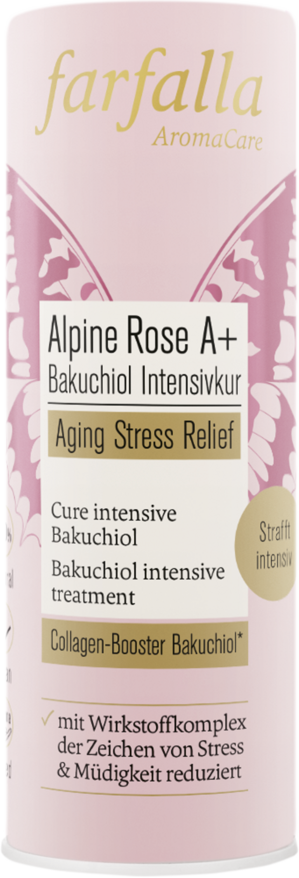 farfalla  Bakuchiol Intensivkur Alpine Rose A+, 15 ml