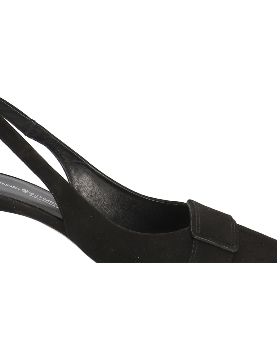 Veloursleder Slingpumps