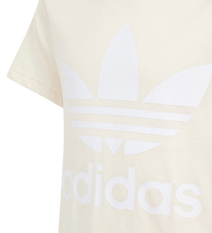 adidas Originals T-Shirt - Trefoil Tee - Creme