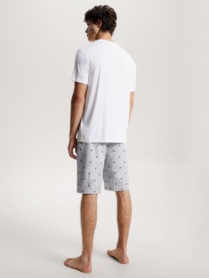 Conjunto de shorts de pijama com monograma TH