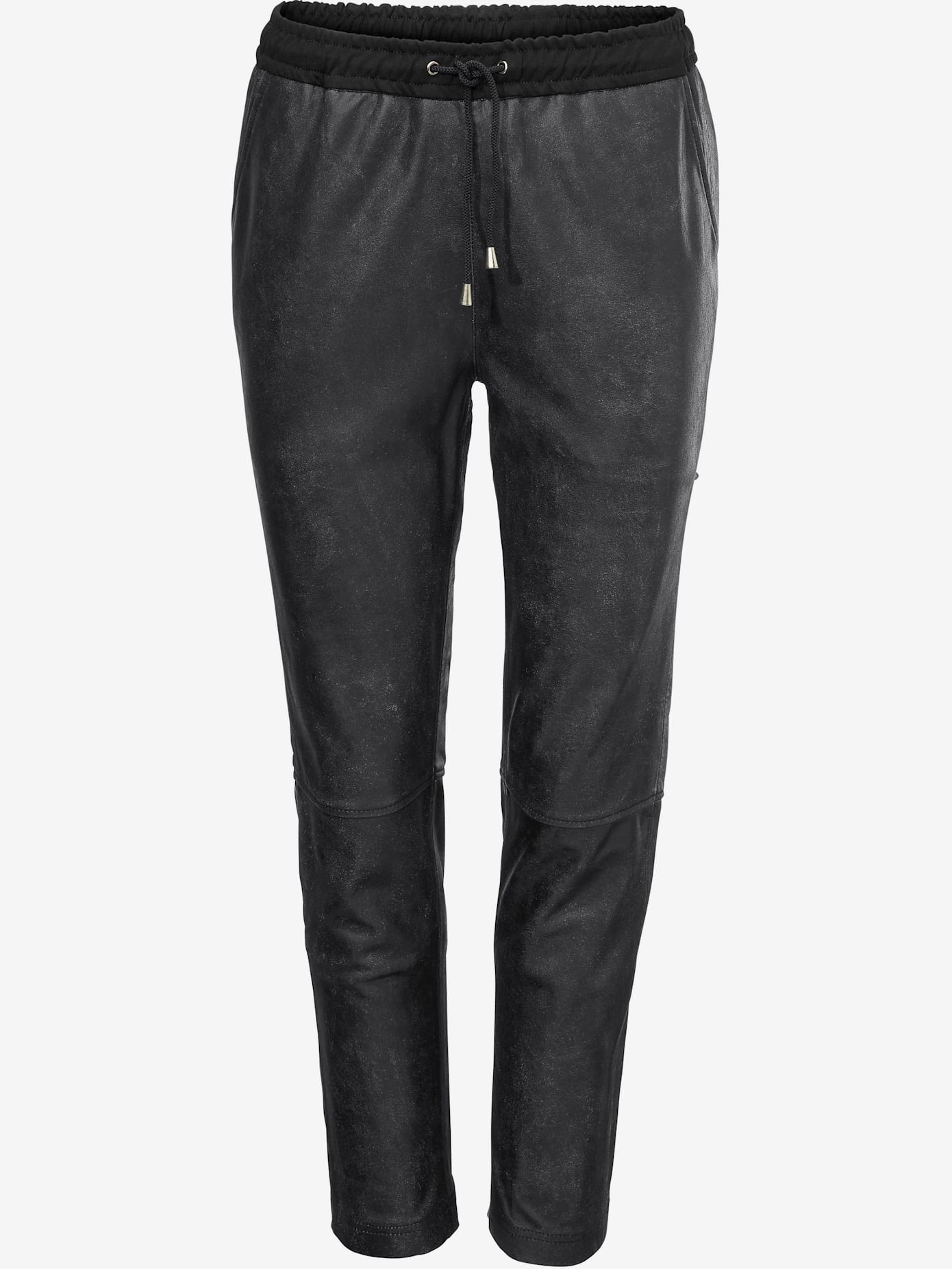 Pantalon de jogging en cuir forme jogging tendance
