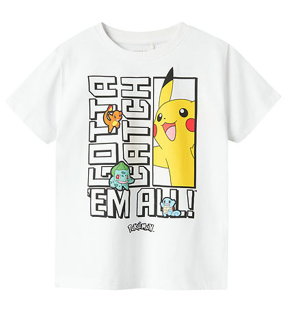 Name It T-Shirt - NkmFlame Pokémon - Bright White